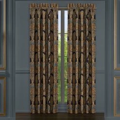 Coupon 😍 Five Queens Court Bristol Indigo 84 In. Window Panel Pair 🎉