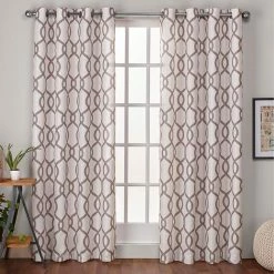 Flash Sale 👍 Exclusive Home Kochi Grommet Top Window Curtain Panels 54 X 108 In. 2 Pk. 💯 -J. Queen shop unnamed file 714