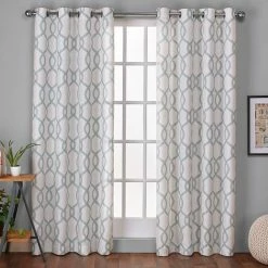 Flash Sale 👍 Exclusive Home Kochi Grommet Top Window Curtain Panels 54 X 108 In. 2 Pk. 💯 -J. Queen shop unnamed file 715