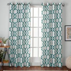 Flash Sale 👍 Exclusive Home Kochi Grommet Top Window Curtain Panels 54 X 108 In. 2 Pk. 💯 -J. Queen shop unnamed file 716