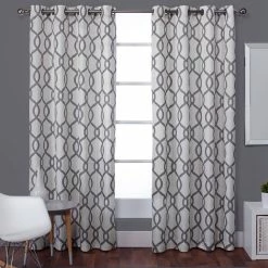 Flash Sale 👍 Exclusive Home Kochi Grommet Top Window Curtain Panels 54 X 108 In. 2 Pk. 💯 -J. Queen shop unnamed file 718