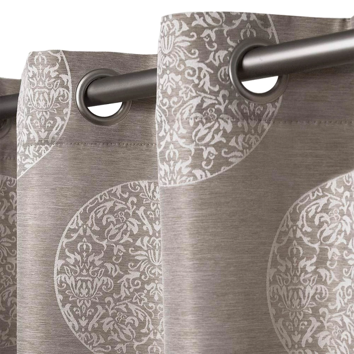 Top 10 ❤️ Exclusive Home Akola Medallion Grommet Top Window Curtain Panel 54 X 108 In. 2 Pk. ⭐ 2 Top 10 ❤️ Exclusive Home Akola Medallion Grommet Top Window Curtain Panel 54 X 108 In. 2 Pk. ⭐ - Image 2