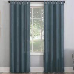 New 🧨 No. 918 Jacob Heathered Texture Semi-Sheer Tab Top Curtain Panel 🔥