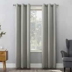 New 😉 Sun Zero Greenwich Energy Saving Blackout Grommet Curtain Panel ✔️