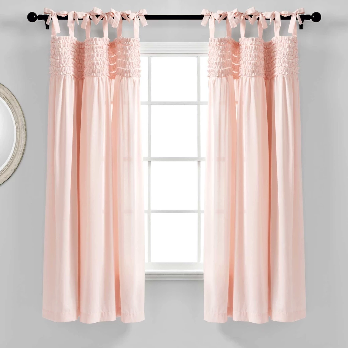 Buy π₯ Lush Decor Lydia Ruffle Window Curtain Panels 40 X 95 In. 2 Pc. Set 𧨠2 Buy π₯ Lush Decor Lydia Ruffle Window Curtain Panels 40 X 95 In. 2 Pc. Set 𧨠- Image 2