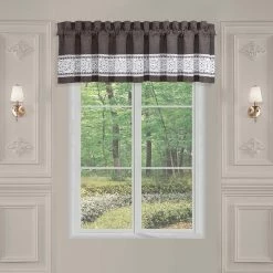Wholesale 🤩 J. Queen New York Flint Charcoal Window Straight Valance ❤️