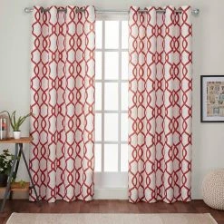 Hot Sale 🎁 Exclusive Home Kochi Grommet Top Window Curtain Panels 54 X 96 In. 2 Pk. 🧨 -J. Queen shop unnamed file 822