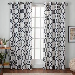 Hot Sale 🎁 Exclusive Home Kochi Grommet Top Window Curtain Panels 54 X 96 In. 2 Pk. 🧨 -J. Queen shop unnamed file 824