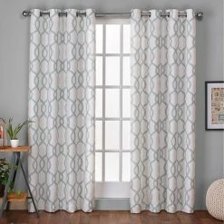 Hot Sale 🎁 Exclusive Home Kochi Grommet Top Window Curtain Panels 54 X 96 In. 2 Pk. 🧨 -J. Queen shop unnamed file 826
