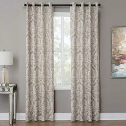 Coupon ❤️ Michael Amini Atchinson 50 X 84 In. Grommet Top Panel Weighted Corners ⭐