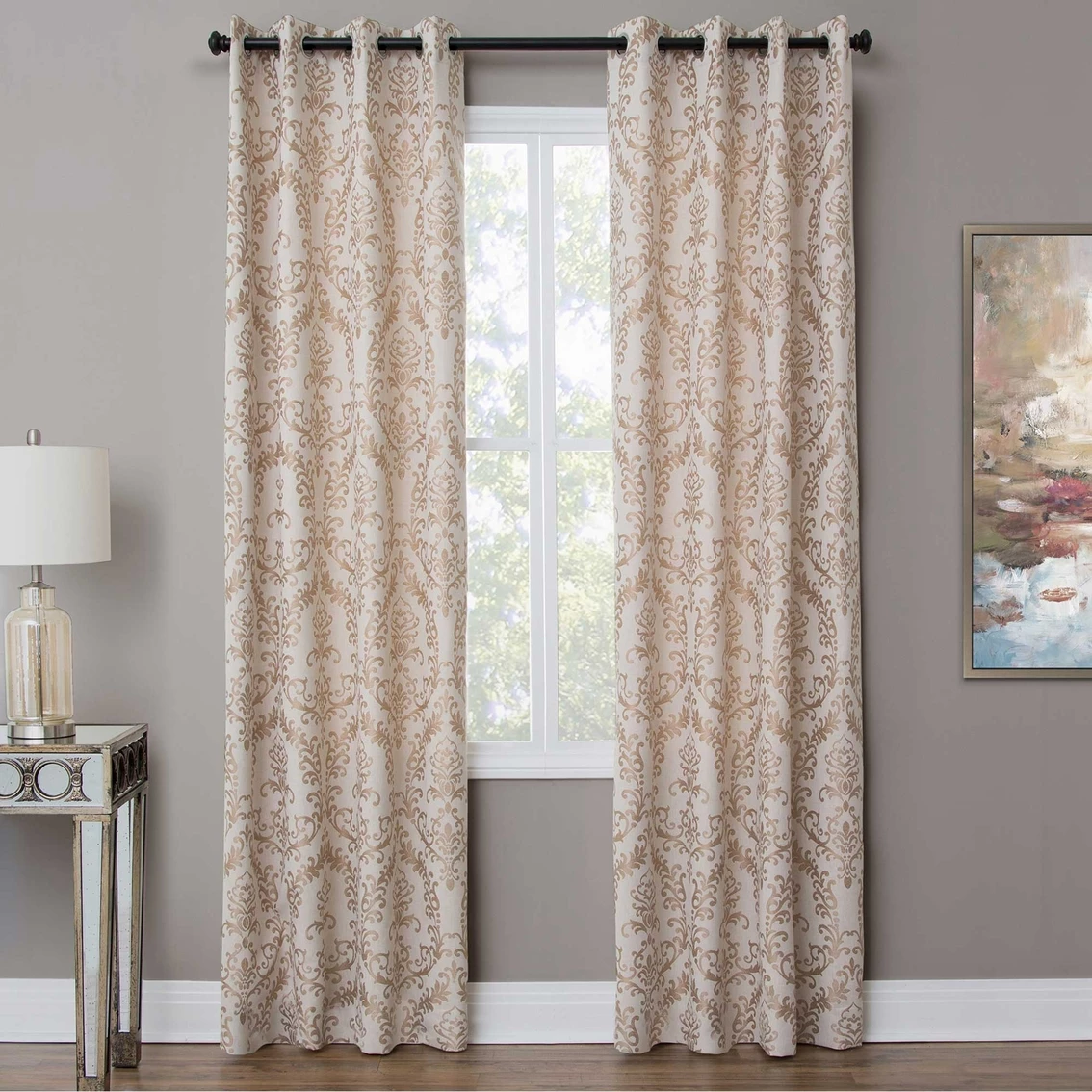 Coupon ❤️ Michael Amini Atchinson 50 X 84 In. Grommet Top Panel Weighted Corners ⭐ - Image 2