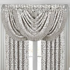 Best Pirce ❤️ J. Queen New York Luxembourg Silver Window Waterfall Valance ✔️