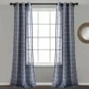 Outlet 🤩 Lush Decor Farmhouse Textured Grommet Sheer Window Curtain Panels 2 Pc. Set 😀