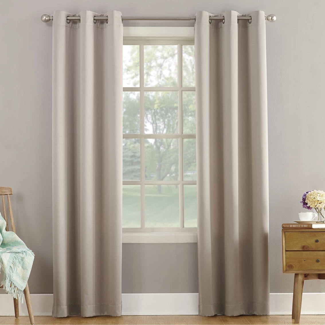 Discount ๐ Sun Zero Millennial Talita Room Darkening Grommet Curtain Panel ๐งจ - Image 3