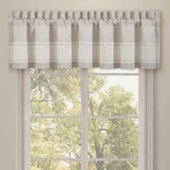Budget 👏 J. Queen New York Lauralynn Beige Window Straight Valance ✔️