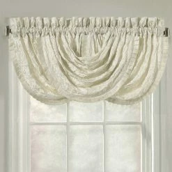 Cheapest 🤩 J. Queen New York Marquis Ivory Window Waterfall Valance 🧨