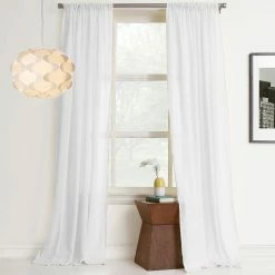 Promo 🎁 No. 918 Millennial Hendricks 50 X 95 Cotton Gauze Curtain Panel 💯