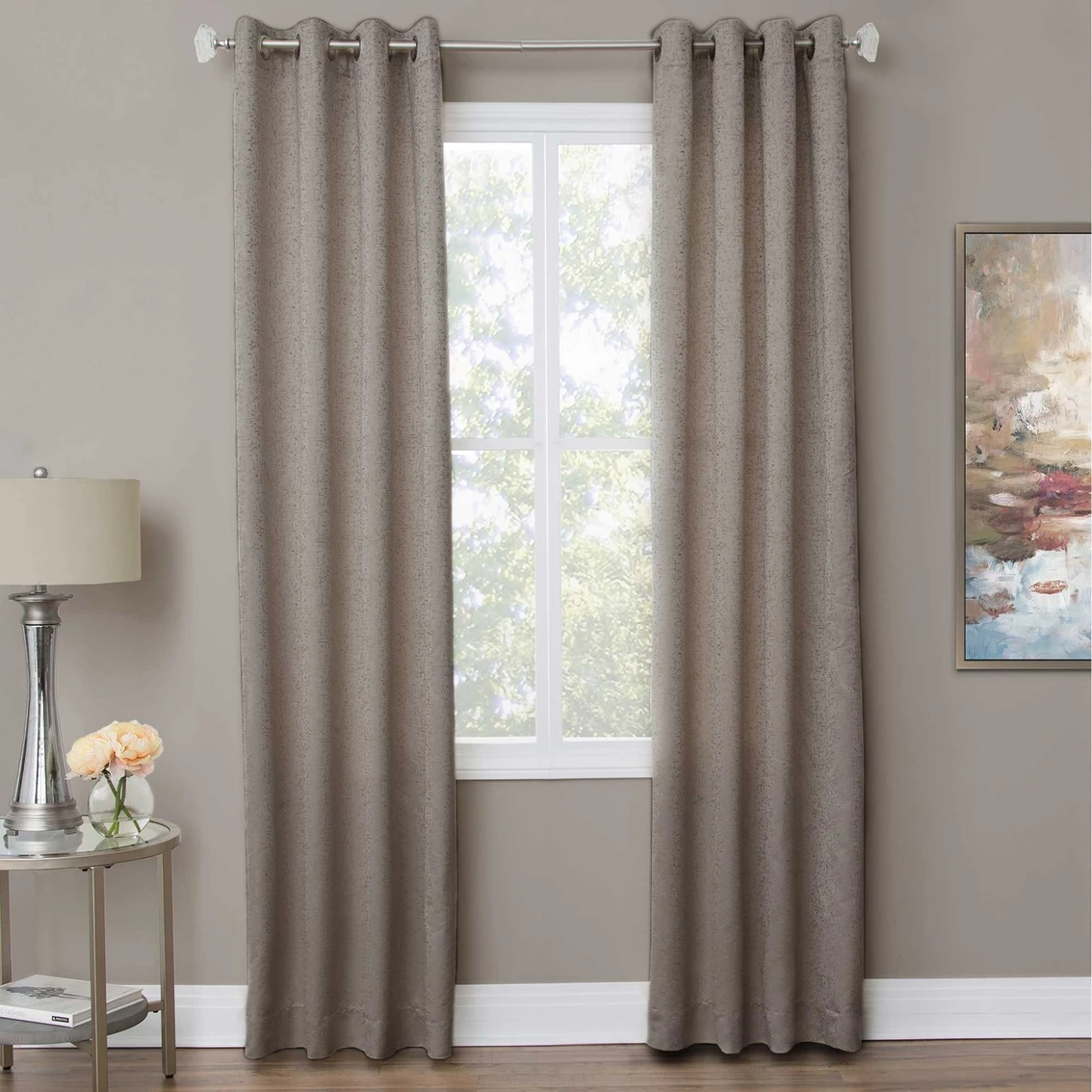 Cheap π Michael Amini Aspen 50 X 84 In. Grommet Top Panel Weighted Corners π 1 Cheap π Michael Amini Aspen 50 X 84 In. Grommet Top Panel Weighted Corners π